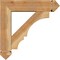 Ekena Millwork Balboa Arts and Crafts Rough Sawn Bracket w/ Offset Brace, Western Red Cedar, 6"W x 22"D x 22"H BKT0604X22X22BOA03RWR - alternate 4